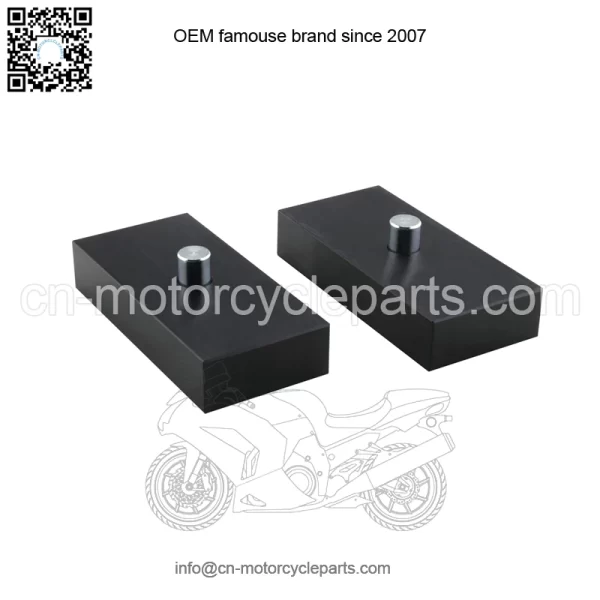 Black 1" Rear Leveling Lift Kit Compatible with Ford F250 F350 - Level Lift Blocks (Raise Vehicle 1 Inch) for 1999-2023 F250 F350 Superduty 2WD 4WD | 2000-2005 Excursion 2WD 4WD