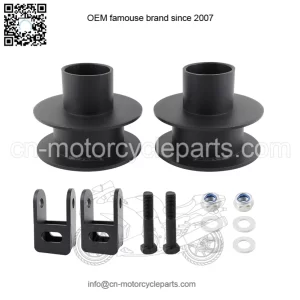 3" Front Leveling Kit Compatible with 2005-2023 Ford F250 F350 Super Duty 4WD, High-Strength Steel Coil Spring Lift Spacers & Shock Mount Extenders - Suspension leveling Kit
