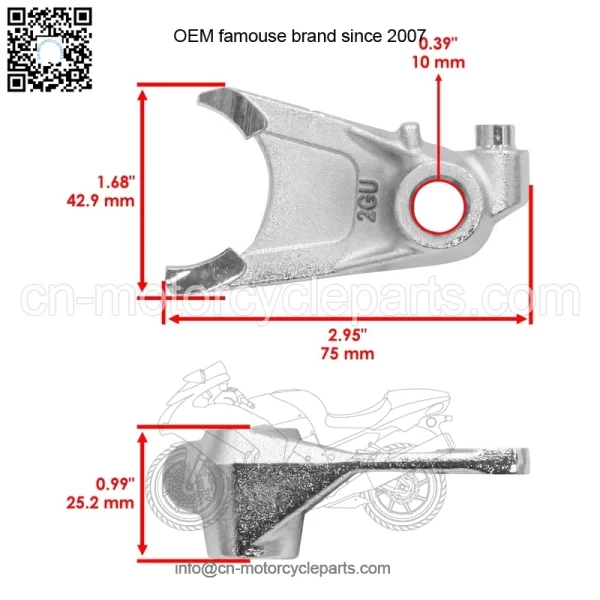 Shift Cam Fork For Yamaha 2GU-18512-00-00 4L0-18512-00-00 2GU185120000 - Image 2