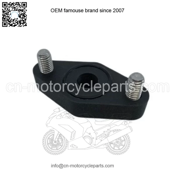 Parking Brake Block Off Kit - Black with Stainless Bolts for Yamaha YFZ450 04-22 - Image 2