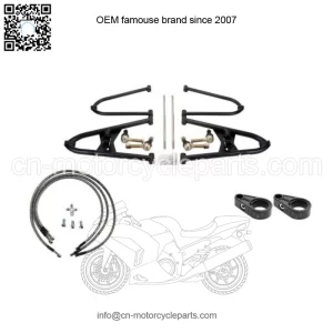 TRX 450R A Arms +2.5 +1 Chromoly Adjustable Brake lines Clamps