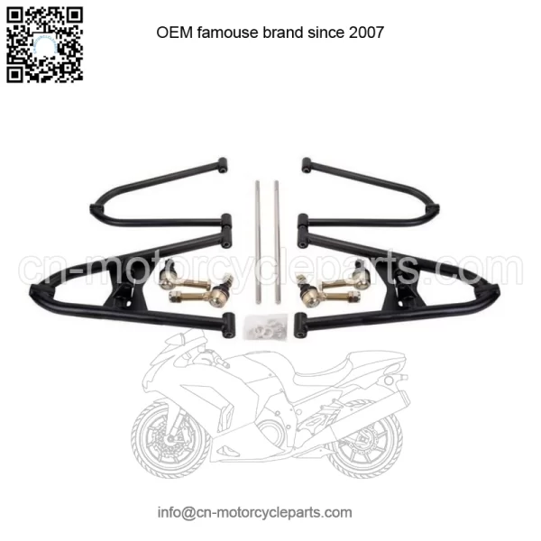 TRX 450R A Arms +2.5 +1 Chromoly Adjustable Brake lines Clamps - Image 2