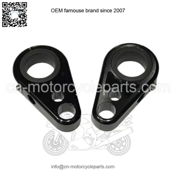Billet Black Front A-Arm Brake Line Clamps Yamaha YFZ450 YFZ450R YFZ450X YFZ 450