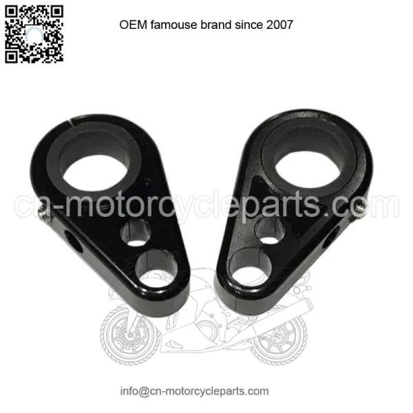 Billet Black Front A-Arm Brake Line Clamps Yamaha YFZ450 YFZ450R YFZ450X YFZ 450 - Image 2