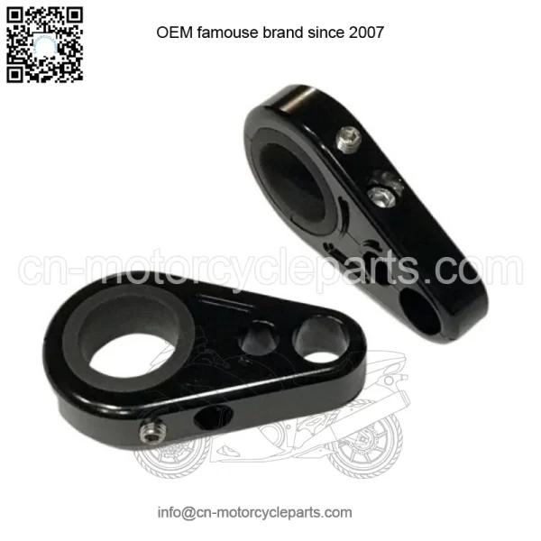 Billet Black Front A-Arm Brake Line Clamps Yamaha YFZ450 YFZ450R YFZ450X YFZ 450 - Image 3