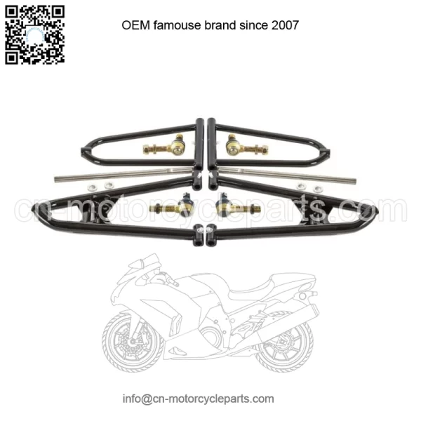 Yamaha YFZ 450  A Arms +2  +1 Chromoly  Fully Adjustable  06 & Up    Alba Racing