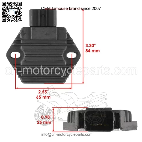 Regulator Rectifier for Honda TRX450ES TRX450S  4X4 1998 1999 2000 2001 - Image 2