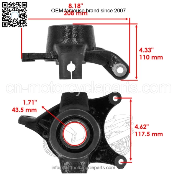 Steering Knuckle Assembly For Polaris RZR 900 2015-2024 5143615 Front Left - Image 2