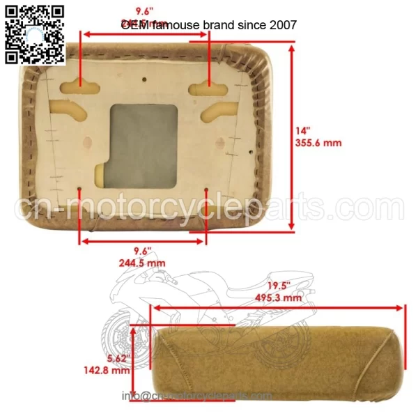 Seat Cushion For Scag Freedom Z SFZ48-26BS SFZ48-600FS SFZ52-19KA SFZ52-20FS - Image 2