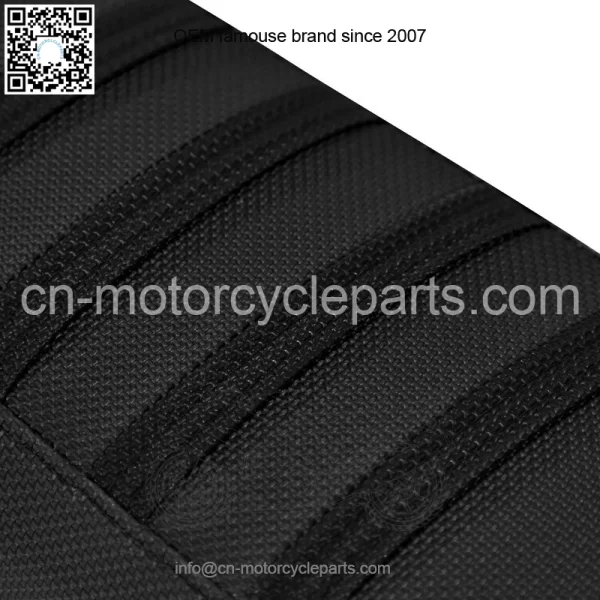 2004-2018 Honda TRX 450 R ER Seat Cover by Enjoy MFG BLACK w/ BLACK RIBS #197 - Image 4