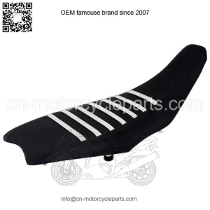 2004-2018 Honda TRX 450 R ER Seat Cover by Enjoy MFG BLACK w/ WHITE RIBS #197