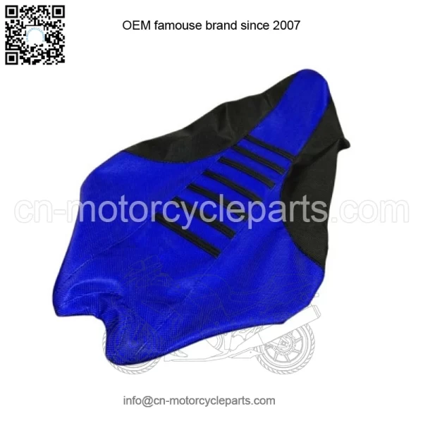 2009 - 2020 Yamaha YFZ 450R Seat Cover BLACK / BLUE / BLACK RIBBED QUAD #201 - Image 2