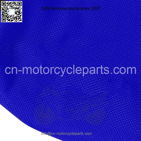 2009 - 2020 Yamaha YFZ 450R Seat Cover BLACK / BLUE / BLACK RIBBED QUAD #201 - Image 4