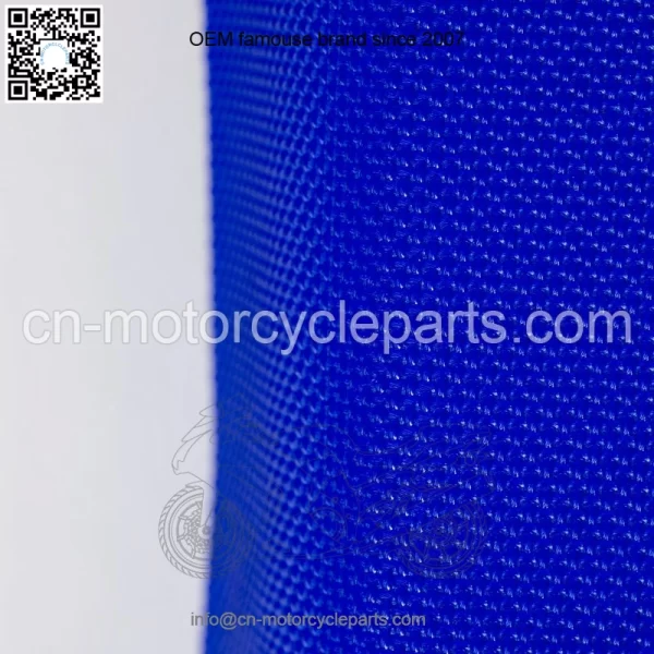 2009-2024 Yamaha YFZ 450R Seat Cover  All Black / Blue Ribs  Gripper #201 - Image 4