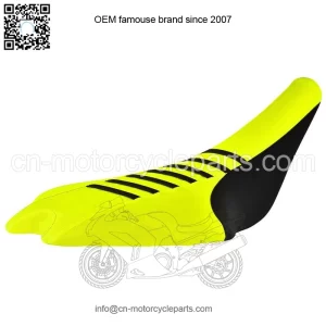 2009-2024 Yamaha YFZ 450R Seat Cover  Black / Neon Yellow / Black Ribs #201
