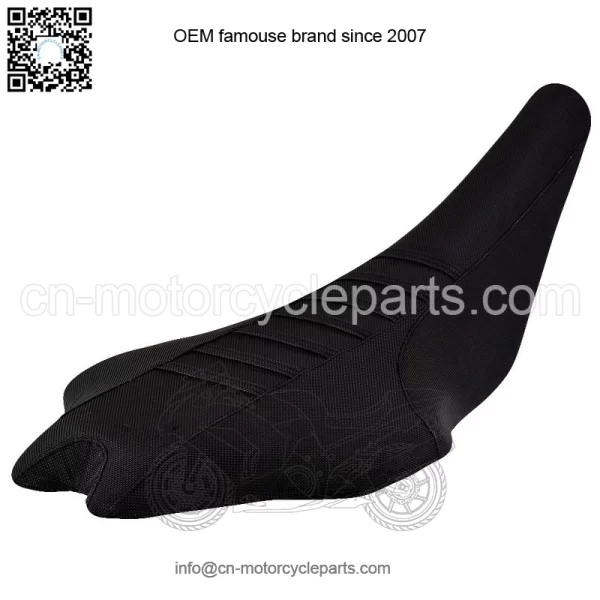 Yamaha YFZ 450R Seat Cover 2009 - 2020   BLACK / BLACK / BLACK RIBBED QUAD #201