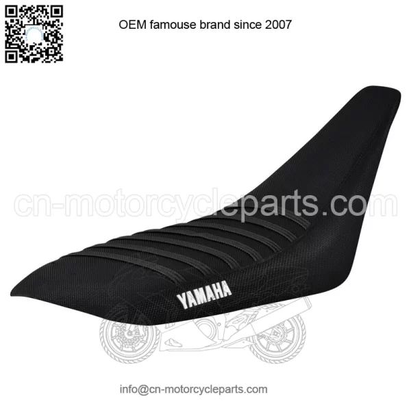 Yamaha YFZ 450 Gripper Seat Cover 2004-2013    all BLACK / BLACK ribs LOGO #200