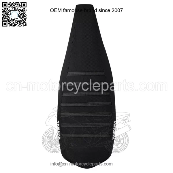 Yamaha YFZ 450 Gripper Seat Cover 2004-2013    all BLACK / BLACK ribs LOGO #200 - Image 3