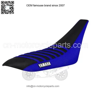 Yamaha YFZ 450 Gripper Seat Cover 2004-2013  BLUE/BLACK/BLUE ribs LOGO #200