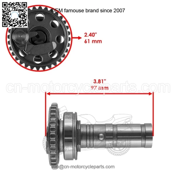 Camshaft Kit W/ Cam Chain for Yamaha YFZ450R YFZ 450 R 2009 2010 2011 2012 2013 - Image 3